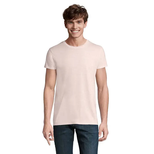 Tricou bărbati crusader 150g blush din bumbac simplu cu decolteu rotund clasic si maneci scurte