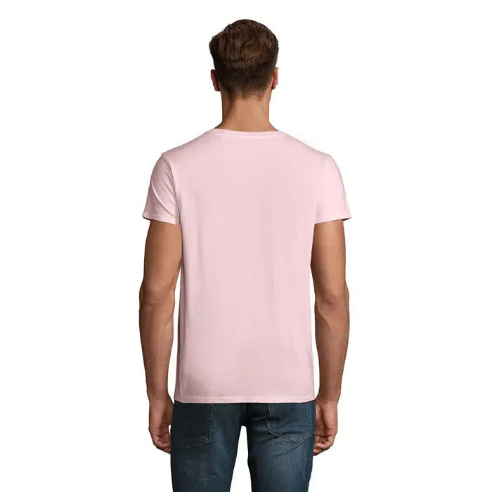 Tricou bărbați Crusader 150g din bumbac simplu, roz pal, cu decolteu rotund clasic și mâneci scurte