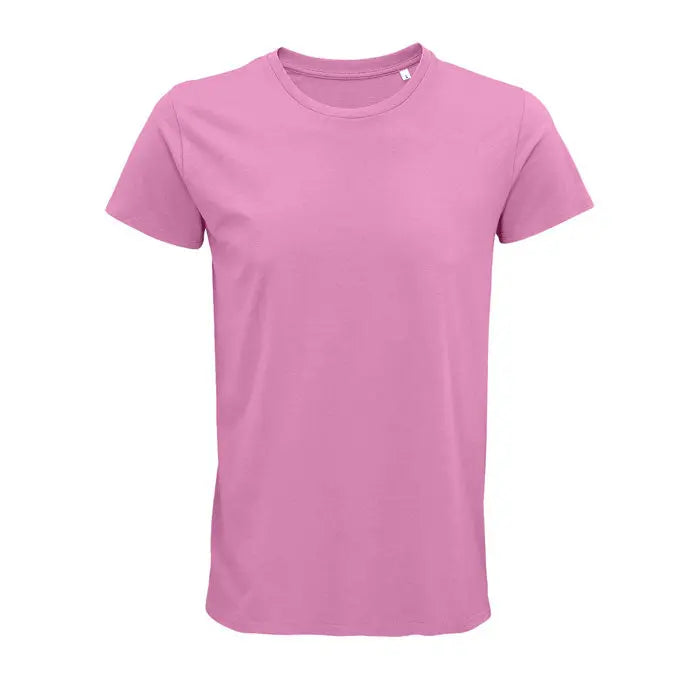 Tricou bărbati crusader 150g roz pal din bumbac simplu cu guler clasic si mâneci scurte