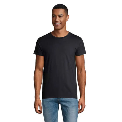 Tricou bărbați crusader 150g negru bumbac cu guler rotund pentru uz casual