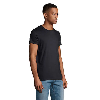 Tricou bărbați crusader 150g negru cu guler rotund și mâneci scurte din bumbac pentru uz casual