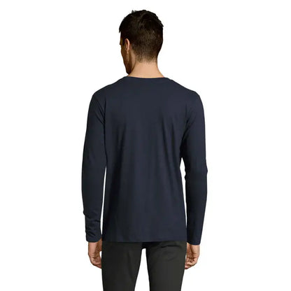 Tricou bărbati lsl imperial190 bleumarin cu mâneci lungi și guler rotund din material confortabil