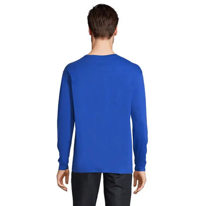 Tricou barbati monarch 150g albastru regal vibrant maneci lungi de bumbac pentru uz casual