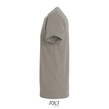 Tricou imperial men 190g bej cu mâneci scurte, guler simplu și cusături subtile din material ușor