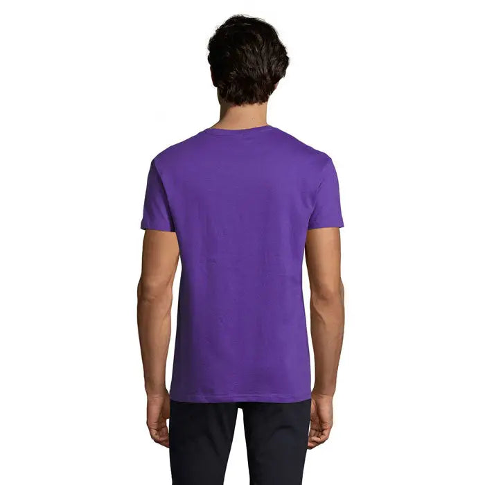 Tricou imperial men 190g bumbac mov cu guler clasic si maneci scurte perfect pentru uz casual