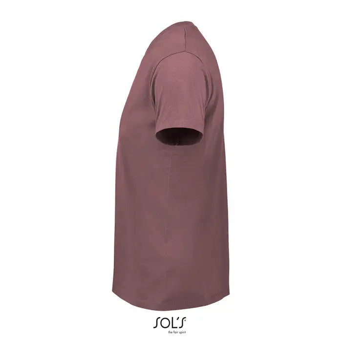 Tricou imperial men 190g mauve cu mâneci scurte și guler rotund din bumbac moale