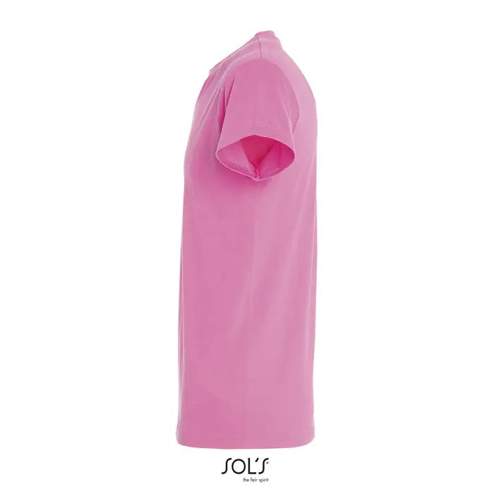 Tricou IMPERIAL MEN 190g barbati roz din bumbac moale cu maneci scurte si decolteu rotund