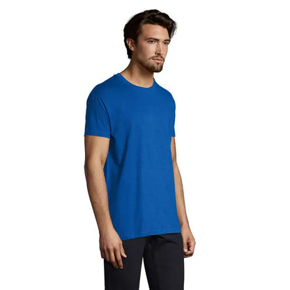 Tricou imperial men 190g de bărbați albastru regal vibrant cu mâneci scurte și croială clasica din bumbac moale