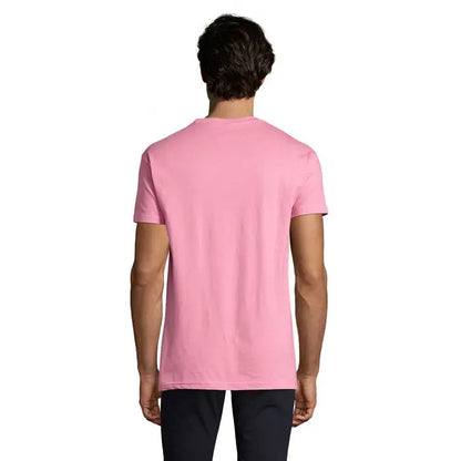 Tricou imperial men 190g roz pal maneca scurta din bumbac fin cu decolteu rotund