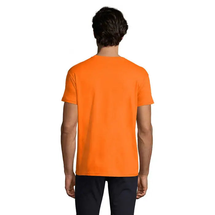 Tricou imperial men 190g bărbați bright orange cu mâneci scurte și guler rotund din bumbac de 190g