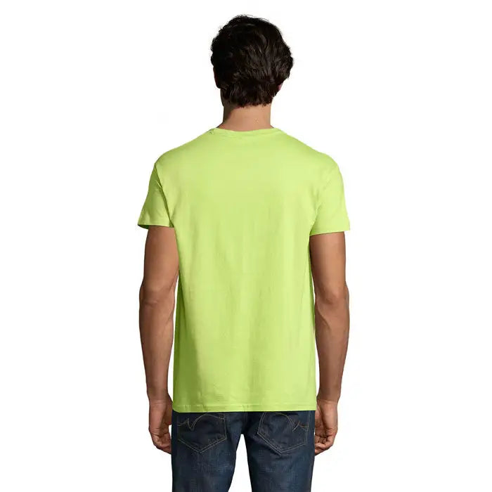Tricou imperial men 190g vibrant lime verde cu mâneci scurte și decolteu rotund din material de bărbați