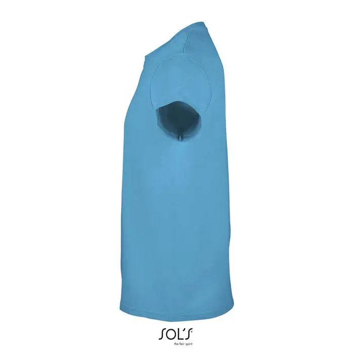 Tricou imperial men 190g albastru deschis fără mâneci cu decolteu rotund simplu și cusături curate