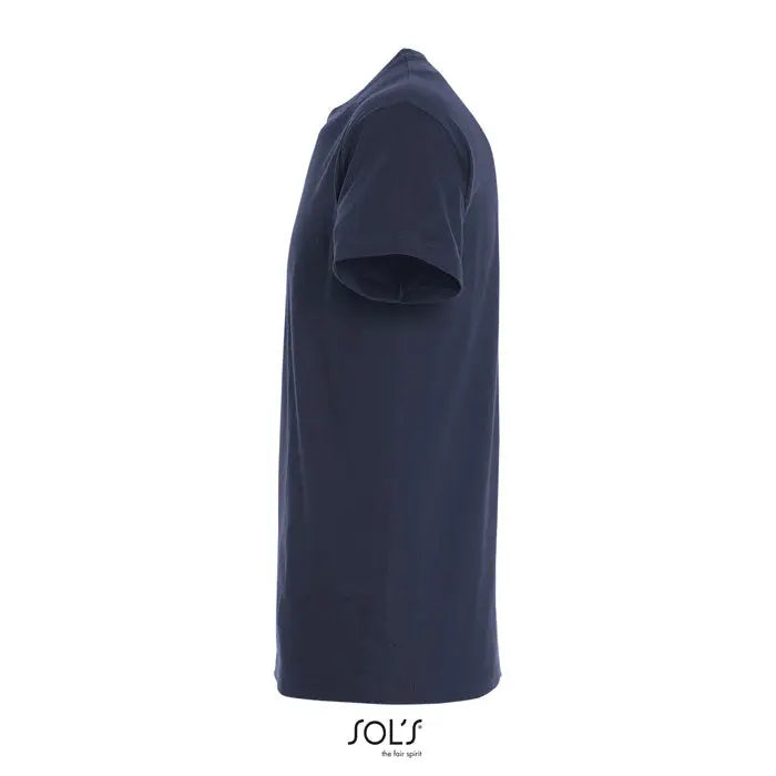 Tricou imperial men 190g bleumarin cu mâneci scurte, guler rotund clasic și detalii subtile de cusături