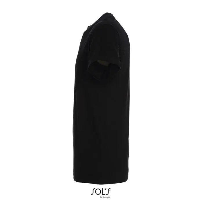 Tricou imperial men 190g negru cu mâneci scurte și design simplu din material moale și rezistent