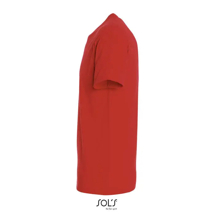 Tricou imperial men 190g roșu vibrant cu mânecă scurtă, guler rotund clasic și material neted
