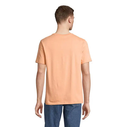 Tricou LEGEND organic 175g din bumbac, culoare piersică, mânecă scurtă și guler rotund simplu