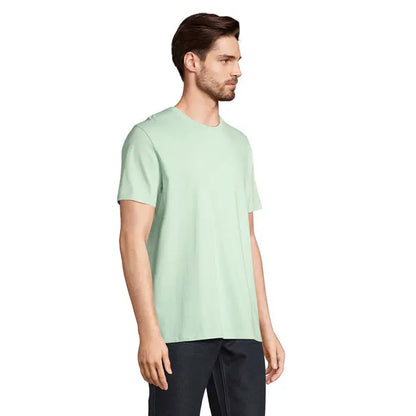Tricou legend organic 175g bărbați mint verde deschis din țesătură moale și netedă cu design simplu