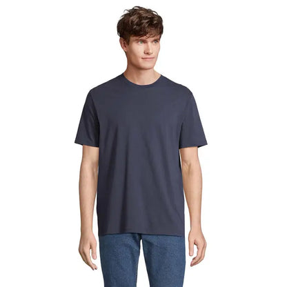 Tricou legend organic 175g bleumarin cu guler rotund din bumbac organic, ideal pentru uz zilnic