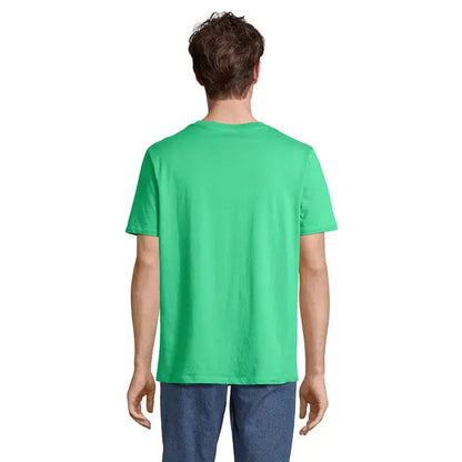 Tricou legend organic 175g verde vibrant cu mâneci scurte și guler rotund din bumbac moale
