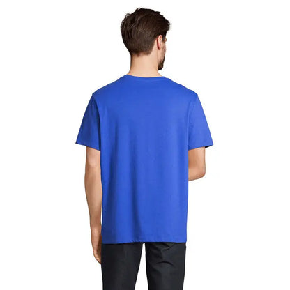 Tricou legend organic 175g albastru regal vibrant cu mâneci scurte și guler rotund din material organic