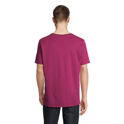Tricou legend organic 175g magenta solid cu mâneci scurte și guler rotund din bumbac organic
