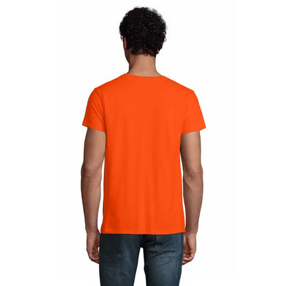 Tricou pioneer men 175g bărbați bright orange mânecă scurtă de bumbac cu gât rotund