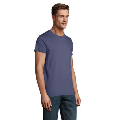 Tricou pioneer men 175g bleumarin cu mâneci scurte și guler rotund din material de 175g