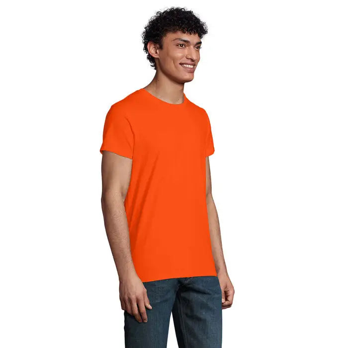 Tricou pioneer men 175g bărbați mânecă scurtă de culoare portocalie intensă din bumbac