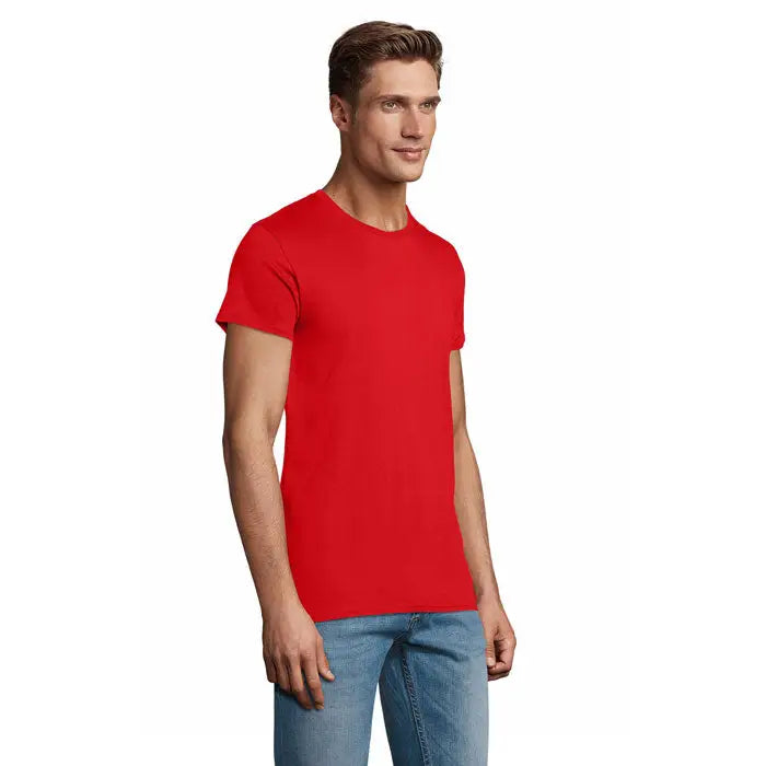 Tricou pioneer men 175g roșu vibrant cu mâneci scurte și croială simplă din bumbac pentru bărbați