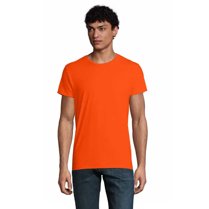 Tricou pioneer men 175g bărbați culoare portocaliu aprins material de bumbac pentru uz casual