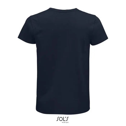 Tricou pioneer men 175g bleumarin cu mânecă scurtă și guler rotund simplu din bumbac 175g