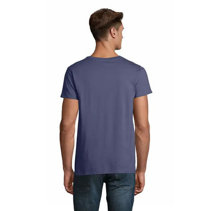 Tricou pioneer men 175g bleumarin cu mâneci scurte și guler rotund din bumbac pentru bărbați