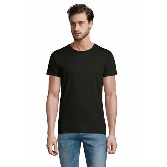 Tricou pioneer men 175g bărbați negru bumbac cu gât rotund ideal pentru uz casual