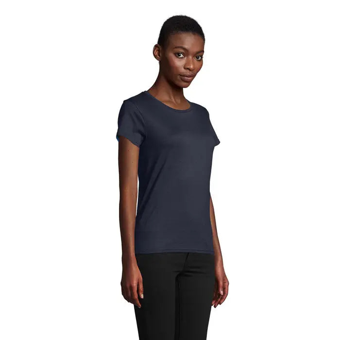 Tricou pionier women bleumarin cu mâneci scurte și decolteu rotund din bumbac 175g pentru femei