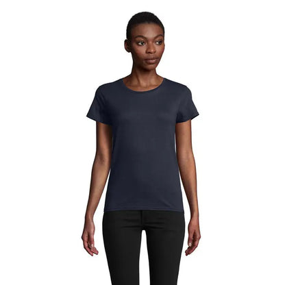 Tricou pionier women tricou bleumarin din bumbac de 175g cu mâneci scurte și guler rotund