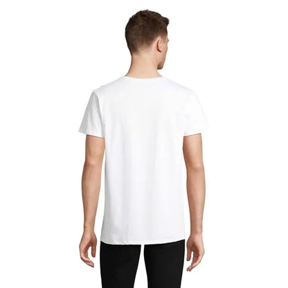 Tricou re crusader alb cu guler rotund si maneci scurte din material de 150g ideal pentru utilizare casual