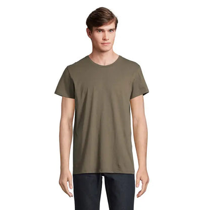 Tricou re crusader 150g olive green din bumbac cu decolteu rotund si maneci scurte