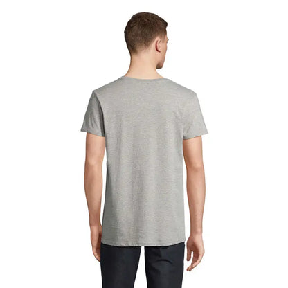 Tricou re crusader 150g heather gri cu mânecă scurtă din bumbac moale plăcut la purtat