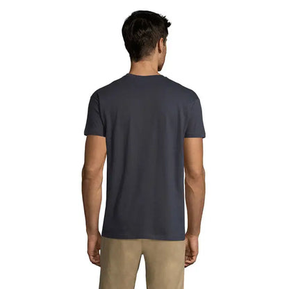Tricou uni regent 150g cu guler rotund, din bumbac, de culoare gri închis