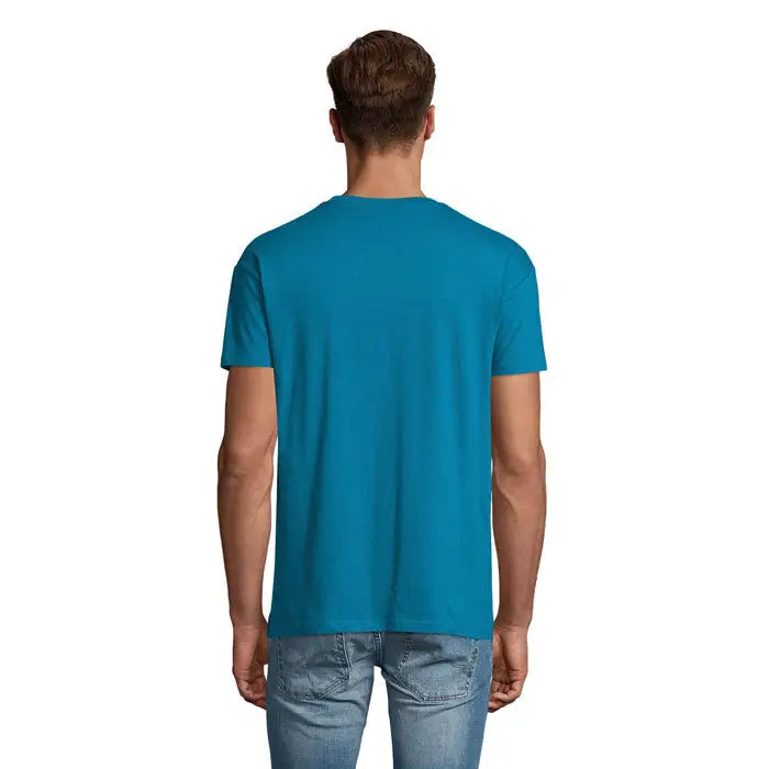 Tricou uni regent 150g de bărbați cu mâneci scurte, culoare teal, din material solid și comod pentru uz zilnic