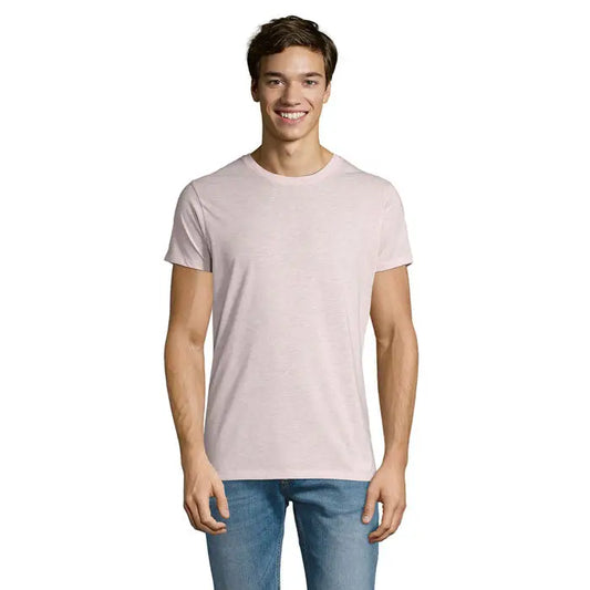 Tricou barbati regent fit 150 blush roz deschis maneci scurte din bumbac usor pentru uz casual