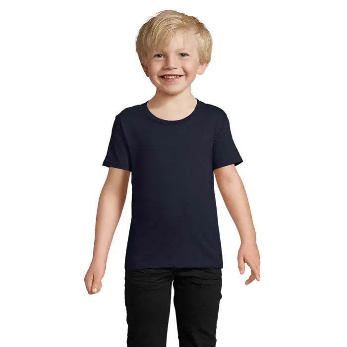 Trioc crusader kids 150g tricou bleumarin cu mâneci scurte de bumbac pentru copii