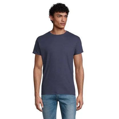 Tricou navy blue TRIOC epic uni 140g, mânecă scurtă, guler rotund, din bumbac moale