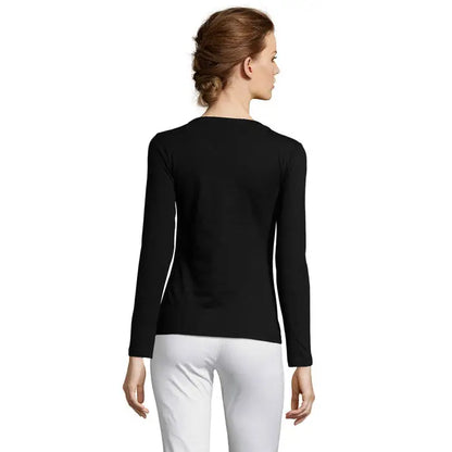 Bluza neagra trioc majestic lg maneca cu maneci lungi si material elastic si fin pe corp