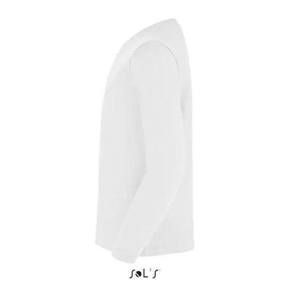 Tricou pentru copii imperial alb cu mâneci lungi și design simplu curat