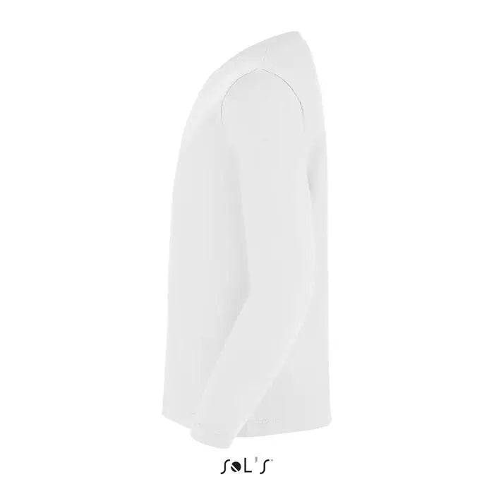 Tricou pentru copii imperial lsl alb cu mâneci lungi design simplu și curat