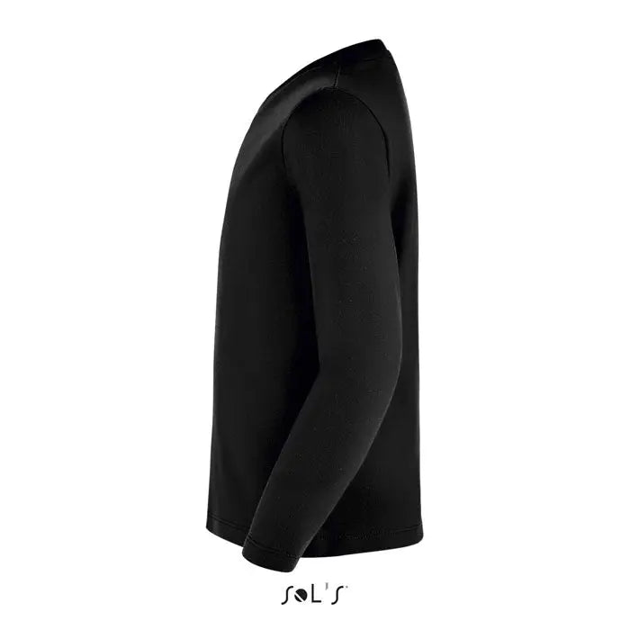Tricou cu mâneci lungi negre sol’s pentru copii cu guler rotund model imperial lsl