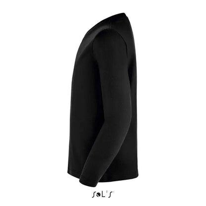 Tricou pentru copii imperial lsl negru maneci lungi guler rotund de la sol’s din bumbac