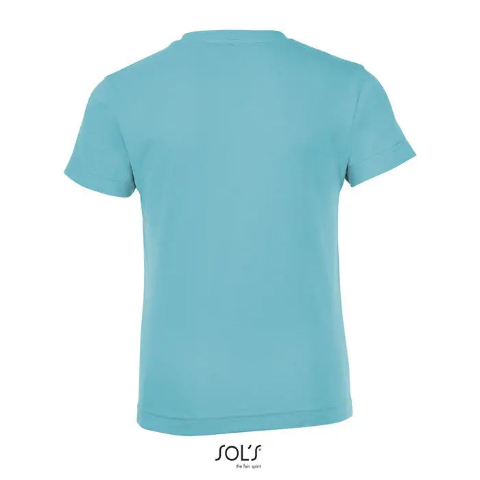 Tricou albastru deschis de copii trioc regent fit 150 cu mâneci scurte și gât rotund simplu