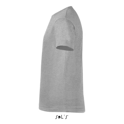 Tricou pentru copii trioc regent fit 150 heather gri cu mâneci scurte și detalii subtile de cusături